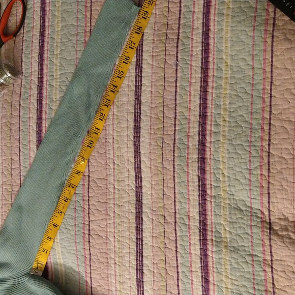 Size S blue long sleeve revamped sweatshirt - Picture 10 of 13